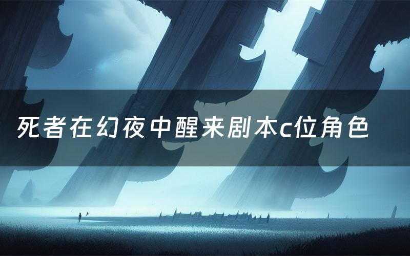 死者在幻夜中醒来剧本c位角色