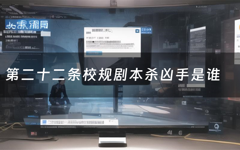 第二十二条校规剧本杀凶手是谁