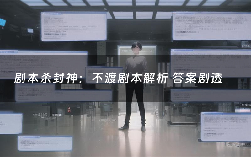 剧本杀封神：不渡剧本解析 答案剧透