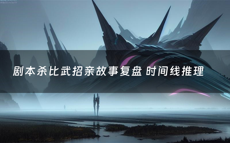 剧本杀比武招亲故事复盘 时间线推理