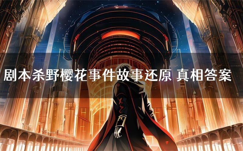 剧本杀野樱花事件故事还原 真相答案