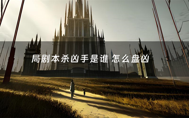 局剧本杀凶手是谁 怎么盘凶