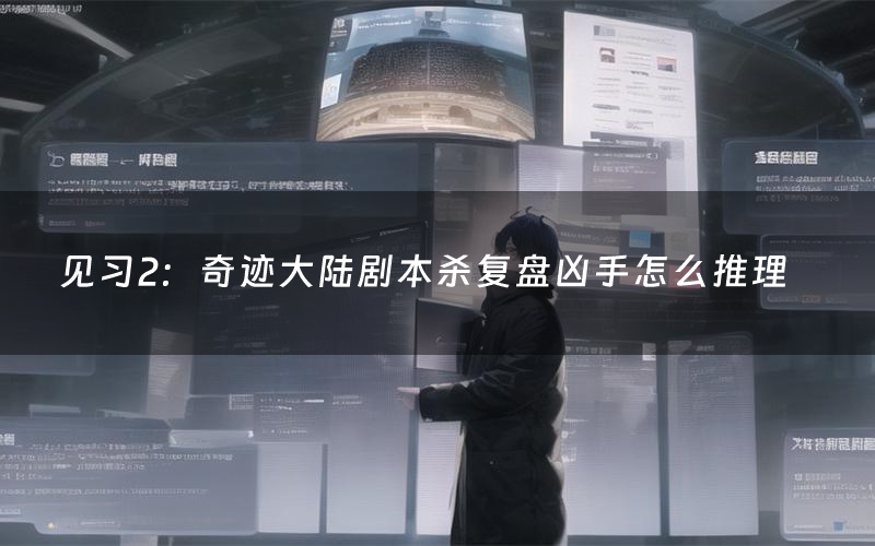 见习2:奇迹大陆剧本杀复盘凶手怎么推理