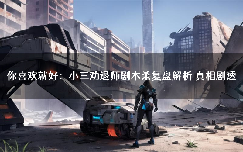 你喜欢就好:小三劝退师剧本杀复盘解析 真相剧透