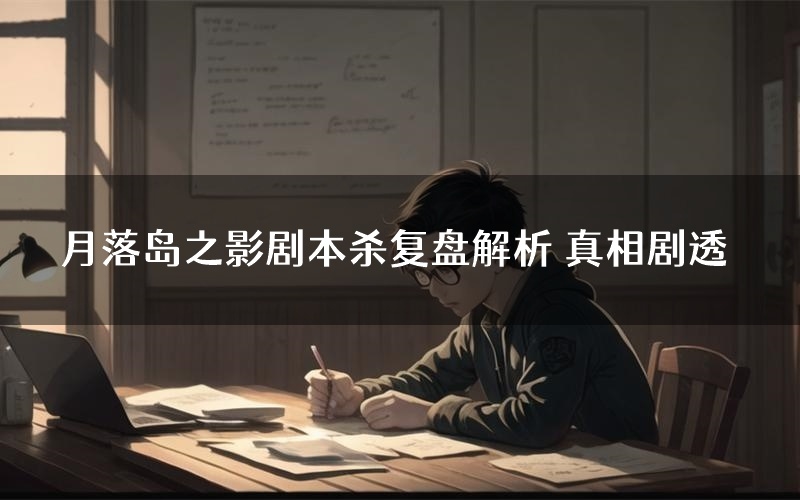 月落岛之影剧本杀复盘解析 真相剧透